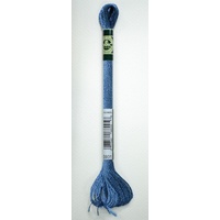 DMC Satin Floss, S931 Medium Antique Blue, Embroidery Thread
