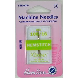 Hemline Klasse Hemstitch 100/16, Medium, Hax1 15X1 130/705H, Wing Needle