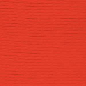 DMC Perle (Pearl) 3 Cotton, #606 BRIGHT ORANGE RED, (5g) 15m Skein