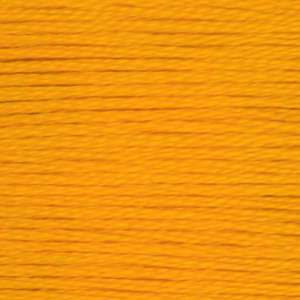 DMC Perle (Pearl) 3 Cotton, #972 DEEP CANARY, (5g) 15m Skein