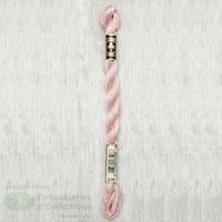 DMC Perle (Pearl) 5 Cotton, #225 ULTRA LIGHT SHELL PINK, (5g) 25m Skein