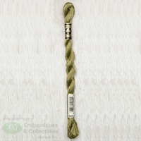 DMC Perle (Pearl) 5 Cotton, #3012 MEDIUM KHAKI GREEN, (5g) 25m Skein