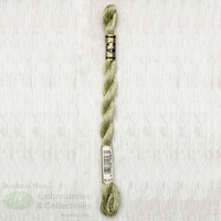 DMC Perle (Pearl) 5 Cotton, #3013 LIGHT KHAKI GREEN, (5g) 25m Skein