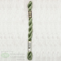DMC Perle (Pearl) 5 Cotton, #3052 MEDIUM GREEN GRAY, (5g) 25m Skein