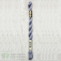 DMC Perle (Pearl) 5 Cotton, #318 LIGHT STEEL GRAY, (5g) 25m Skein