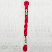 DMC Perle (Pearl) 5 Cotton, #321 RED, (5g) 25m Skein