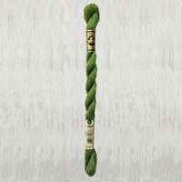 DMC Perle 5 Cotton, #3347 MEDIUM YELLOW GREEN, (5g) 25m Skein