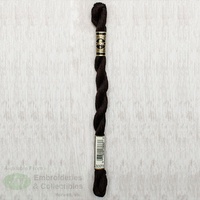 DMC Perle (Pearl) 5 Cotton, #3371 BLACK BROWN, (5g) 25m Skein