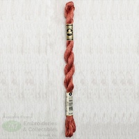 DMC Perle (Pearl) 5 Cotton, #356 MEDIUM TERRA COTTA, (5g) 25m Skein