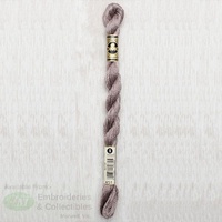 DMC Perle (Pearl) 5 Cotton, #451 DARK SHELL GRAY, (5g) 25m Skein