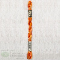 DMC Perle (Pearl) 5 Cotton, #51 VARIEGATED BURNT ORANGE, (5g) 25m Skein
