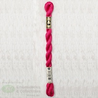 DMC Perle (Pearl) 5 Cotton, #600 VERY DARK CRANBERRY, (5g) 25m Skein