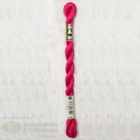 DMC Perle 5 Cotton, #600 VERY DARK CRANBERRY, (5g) 25m Skein