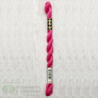 DMC Perle (Pearl) 5 Cotton, #602 MEDIUM CRANBERRY, (5g) 25m Skein