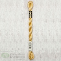 DMC Perle (Pearl) 5 Cotton, #676 LIGHT OLD GOLD, (5g) 25m Skein