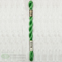 DMC Perle (Pearl) 5 Cotton, #702 KELLY GREEN, (5g) 25m Skein