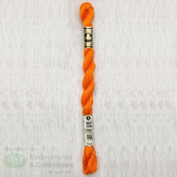 DMC Perle 5 Cotton, #740 TANGERINE, (5g) 25m Skein