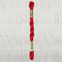 DMC Perle 5 Cotton, #817 VERY DARK CORAL RED, (5g) 25m Skein