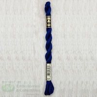 DMC Perle (Pearl) 5 Cotton, #820 VERY DARK ROYAL BLUE, (5g) 25m Skein