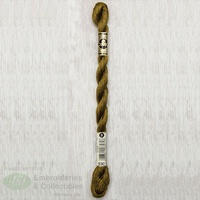 DMC Perle (Pearl) 5 Cotton, #830 DARK GOLDEN OLIVE, (5g) 25m Skein