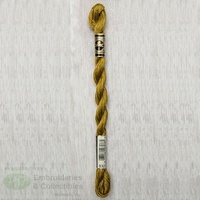 DMC Perle (Pearl) 5 Cotton, #832 GOLDEN OLIVE, (5g) 25m Skein