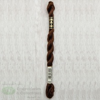 DMC Perle (Pearl) 5 Cotton, #898 VERY DARK COFFEE BROWN, (5g) 25m Skein