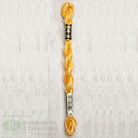 DMC Perle (Pearl) 5 Cotton, #90 VARIEGATED YELLOW, (5g) 25m Skein