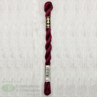 DMC Perle (Pearl) 5 Cotton, #902 VERY DARK GARNET, (5g) 25m Skein