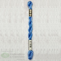 DMC Perle (Pearl) 5 Cotton, #93 VARIEGATED CORNFLOWER BLUE, (5g) 25m Skein