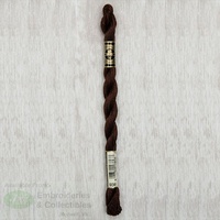 DMC Perle (Pearl) 5 Cotton, #938 ULTRA DARK COFFEE BROWN, (5g) 25m Skein