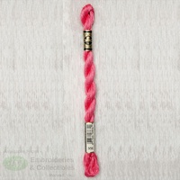 DMC Perle (Pearl) 5 Cotton, #956 GERANIUM, (5g) 25m Skein