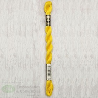 DMC Perle (Pearl) 5 Cotton, #973 BRIGHT CANARY, (5g) 25m Skein
