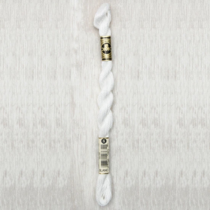 DMC Perle (Pearl) 5 Cotton, BLANC, (5g) 25m Skein