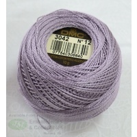 DMC Perle (Pearl) 12 Cotton #3042 LIGHT ANTIQUE VIOLET 10g Ball 120m