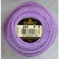 DMC Perle (Pearl) 8 Cotton #209 DARK LAVENDER 10g Ball 80m