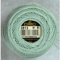 DMC Perle 8 Cotton #3813 LIGHT BLUE GREEN 10g Ball 80m
