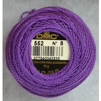 DMC Perle (Pearl) 8 Cotton #552 MEDIUM VIOLET 10g Ball 80m