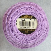 DMC Perle (Pearl) 8 Cotton #554 LIGHT VIOLET 10g Ball 80m