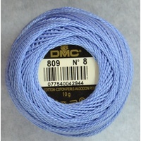 DMC Perle 8 Cotton #809 DELFT BLUE 10g Ball 80m