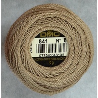 DMC Perle (Pearl) 8 Cotton #841 LIGHT BEIGE BROWN 10g Ball 80m