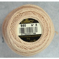DMC Perle (Pearl) 8 Cotton #950 LIGHT DESERT SAND 10g Ball 80m