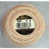 DMC Perle 8 Cotton #950 LIGHT DESERT SAND 10g Ball 80m