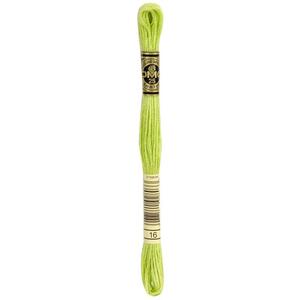 DMC Stranded Cotton #16 Green Glow Hand Embroidery Floss 8m Skein