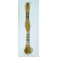 DMC Stranded Cotton #3045 Dark Yellow Beige Hand Embroidery Floss 8m Skein