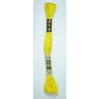 DMC Stranded Cotton #307 Lemon Hand Embroidery Floss 8m Skein