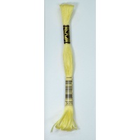 DMC Stranded Cotton #3078 Very Light Golden Yellow Hand Embroidery Floss 8m Skein