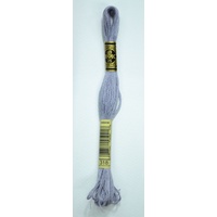 DMC Stranded Cotton #318 Light Steel Gray Hand Embroidery Floss 8m Skein