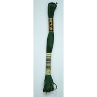 DMC Stranded Cotton #319 Very Dark Pistachio Green Hand Embroidery Floss 8m Skein