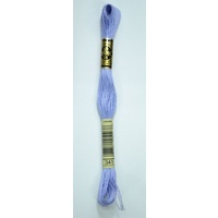 DMC Stranded Cotton 117MC #341 Light Blue Violet, Hand Embroidery Floss 8m Skein