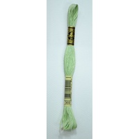 DMC Stranded Cotton 117MC #369 Very Light Pistachio Green, Hand Embroidery Floss 8m Skein